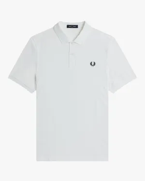 Fred Perry Plain Polo Shirt - White / Navy