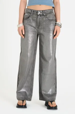 Glimmer Foiled Release Jeans