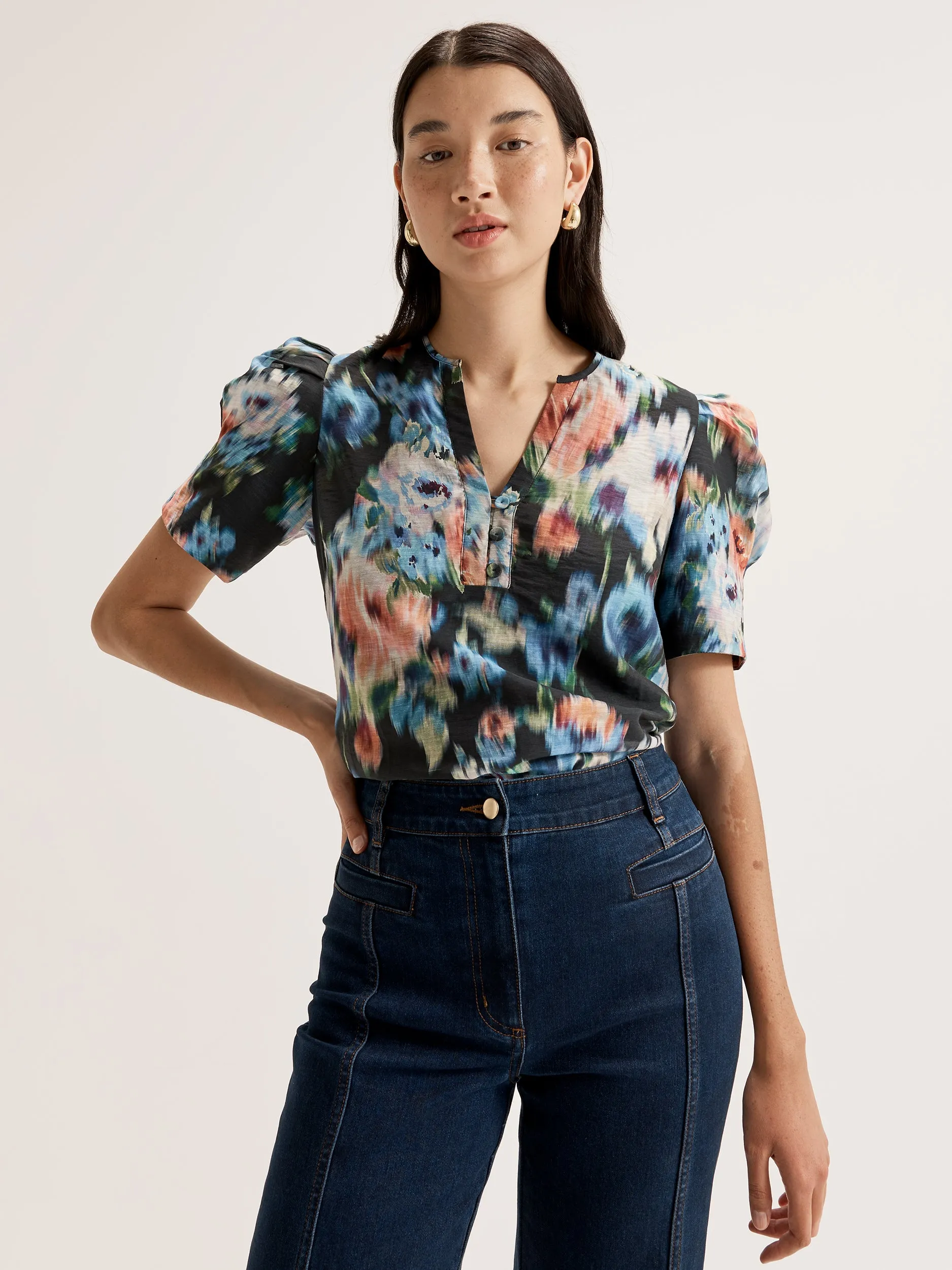 Hazy Floral Top