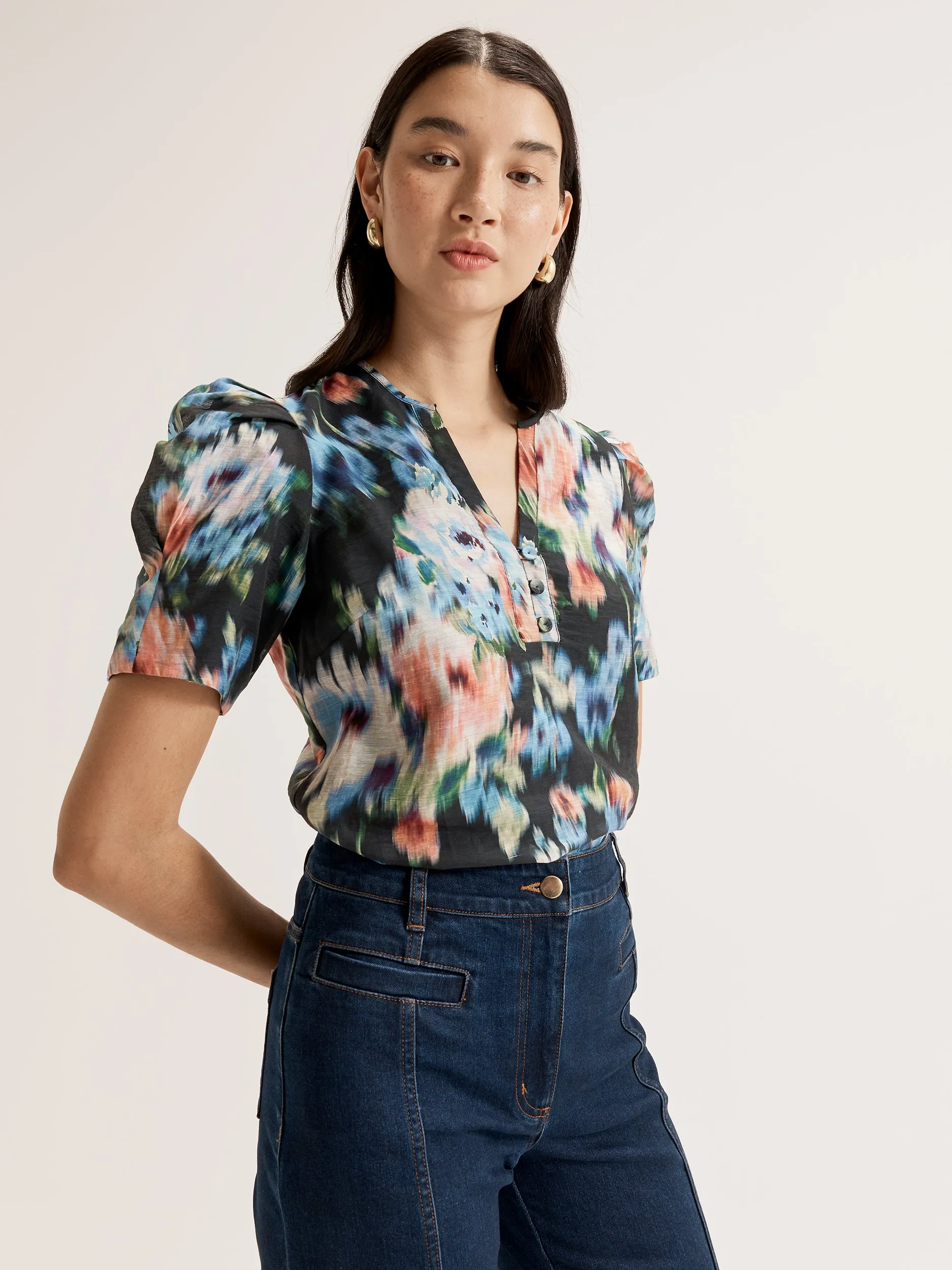 Hazy Floral Top