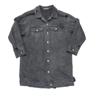 Jacket Denim By Highway Jeans In Black Denim, Size:L