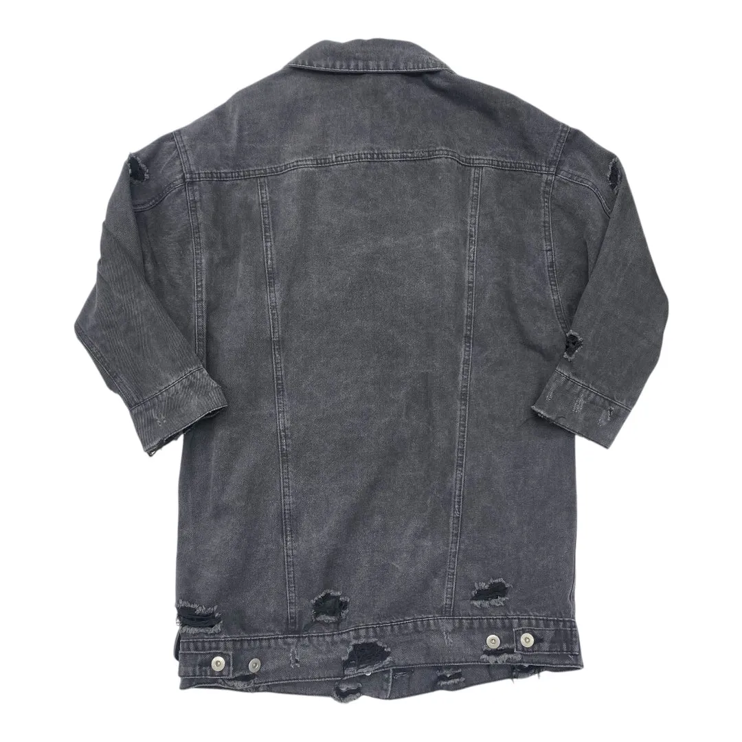 Jacket Denim By Highway Jeans In Black Denim, Size:L