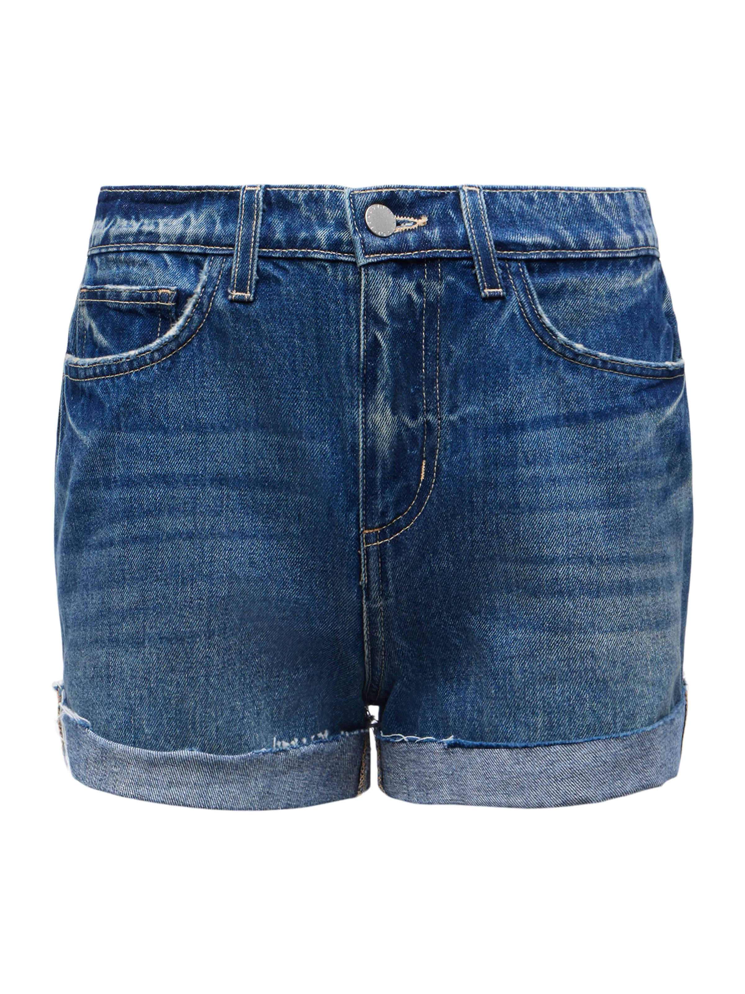 Jazzy Cuffed Denim Short