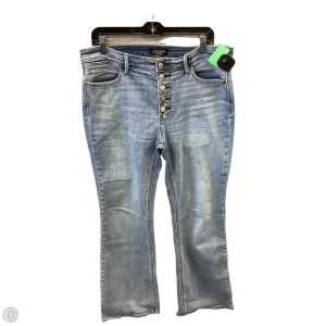 Jeans Boot Cut By Judy Blue In Blue Denim, Size: 14