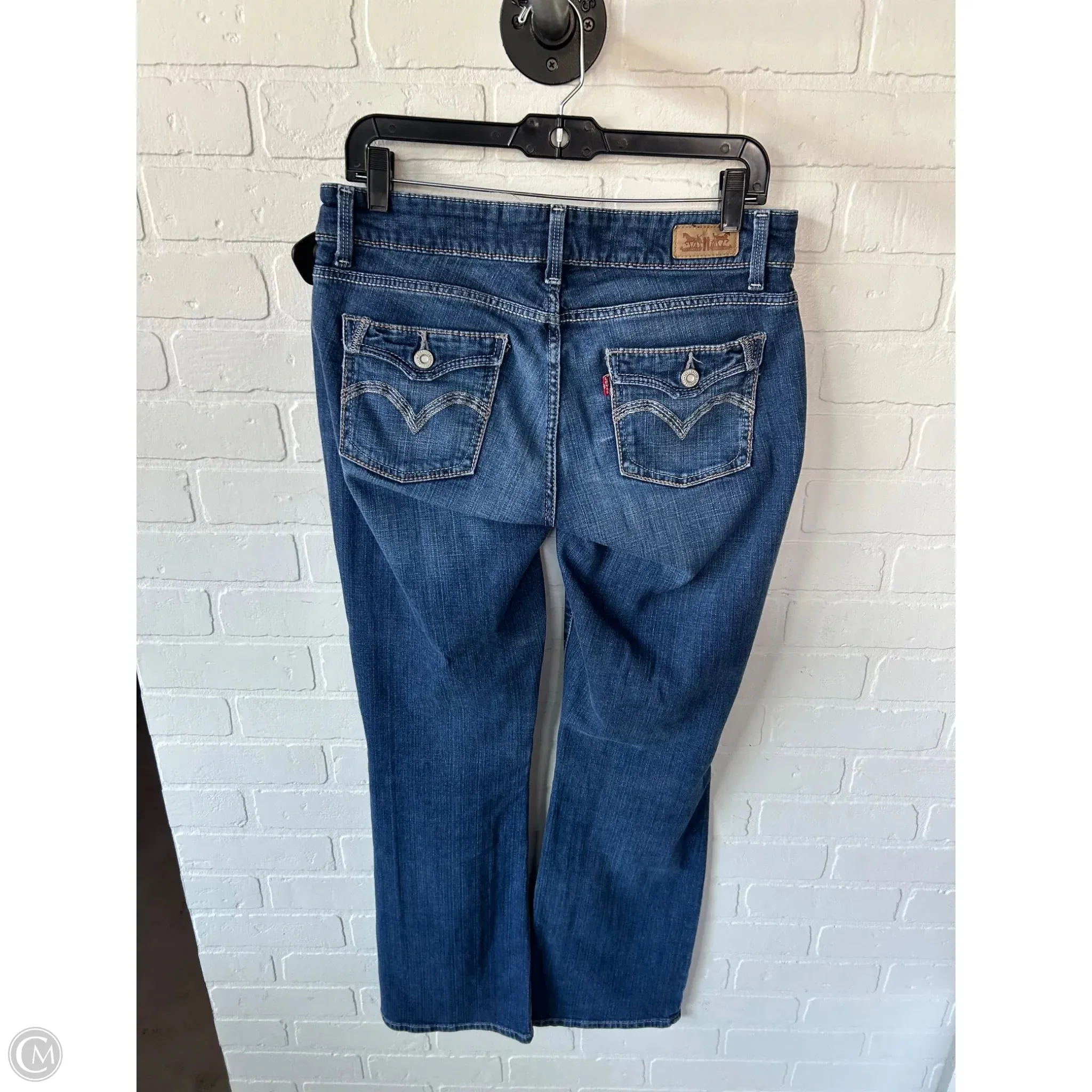 Jeans Boot Cut By Levis In Blue Denim, Size: 10