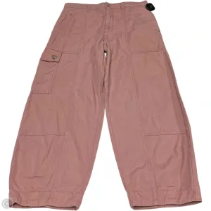 Jeans Cropped By Anthropologie In Pink Denim, Size: 6