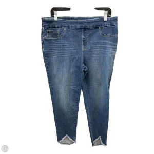 Jeans Cropped By Chicos In Blue Denim, Size: 12