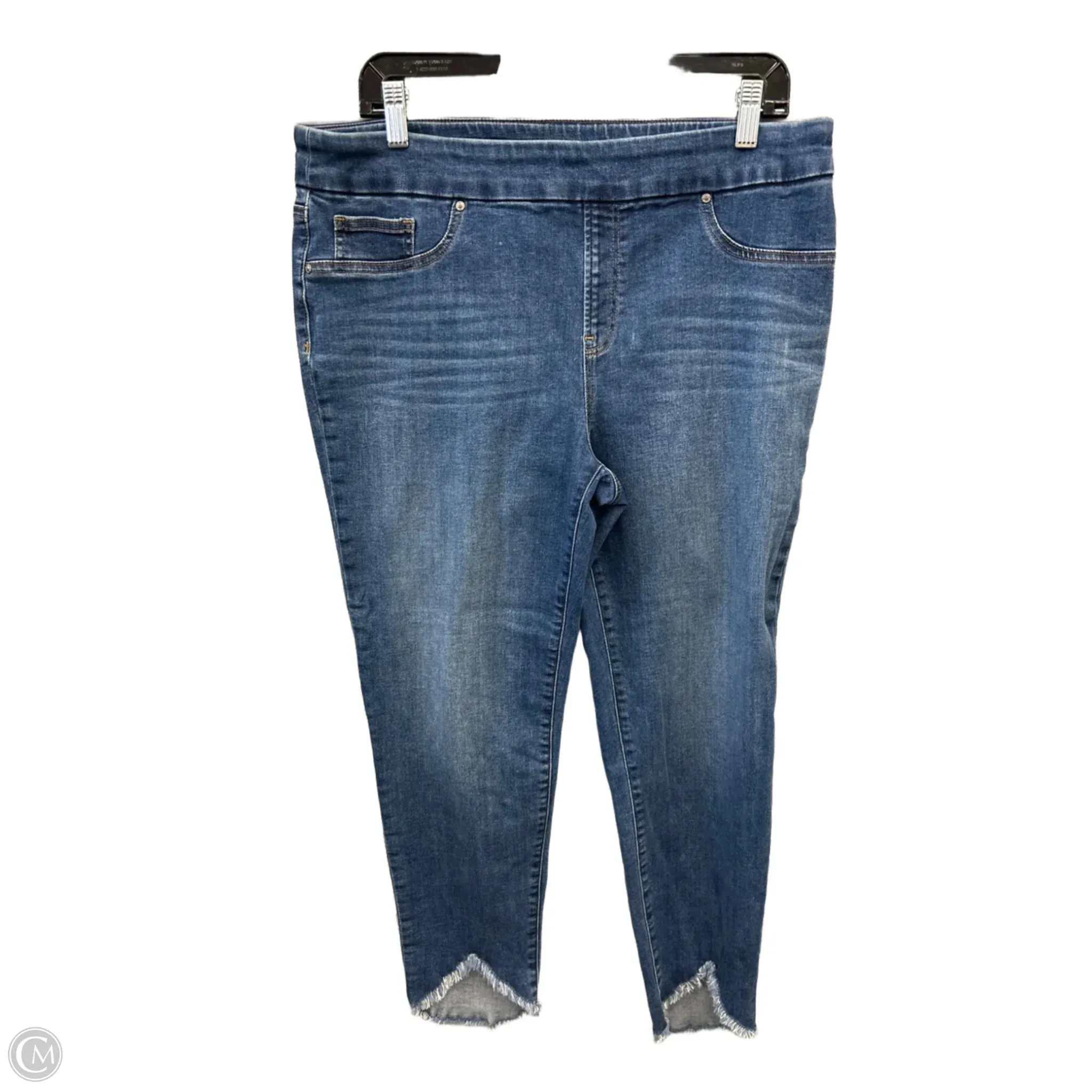 Jeans Cropped By Chicos In Blue Denim, Size: 12