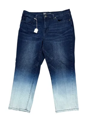 Jeans Cropped By Diane Gilman In Blue Denim, Size:14P