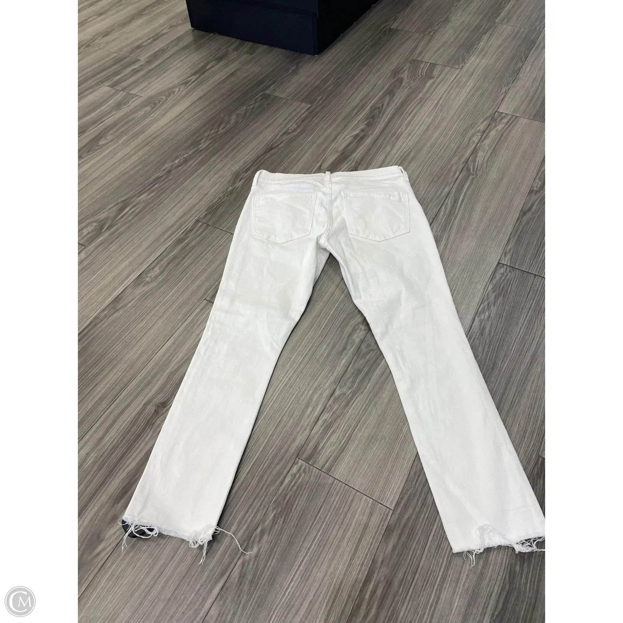Jeans Cropped By Express In White, Size: 10