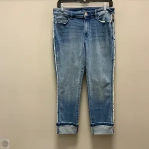 Jeans Cropped By J. Jill In Blue Denim, Size: 8p