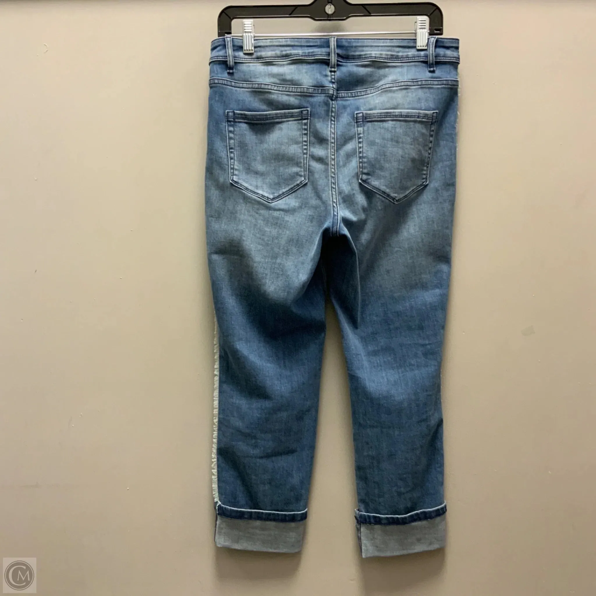 Jeans Cropped By J. Jill In Blue Denim, Size: 8p