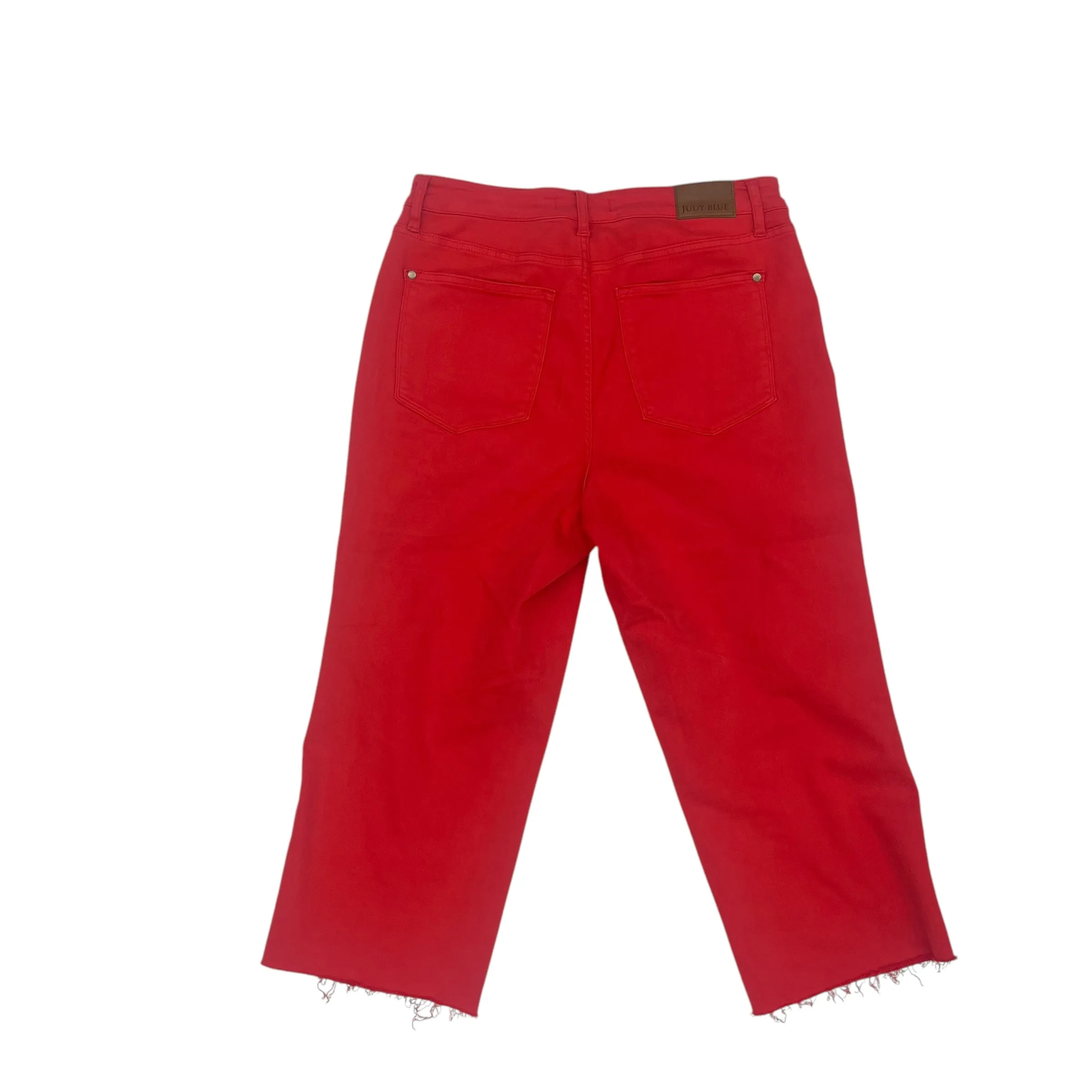 Jeans Cropped By Judy Blue In Red, Size:16