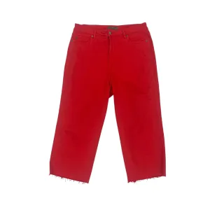 Jeans Cropped By Judy Blue In Red, Size:16
