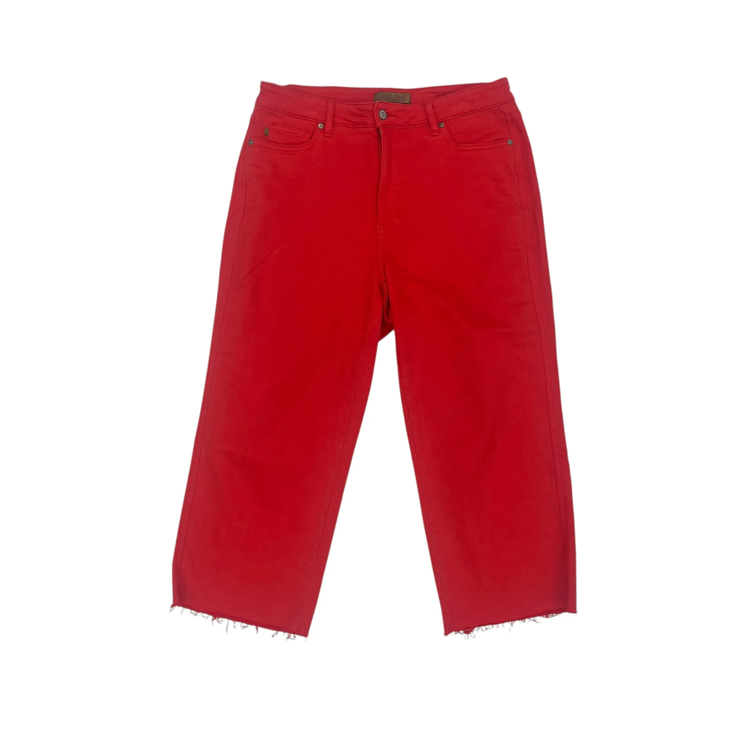Jeans Cropped By Judy Blue In Red, Size:16
