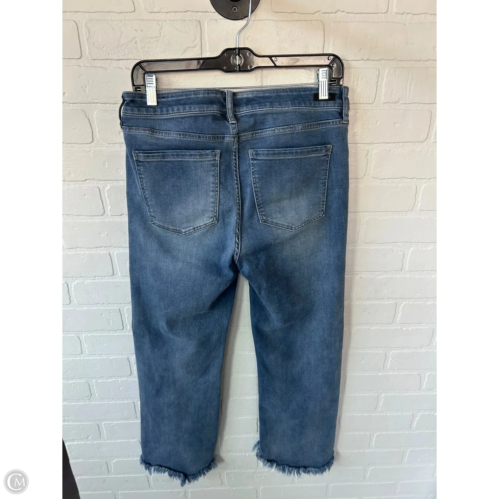 Jeans Cropped By Liverpool In Blue Denim, Size: 10