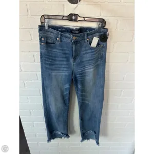 Jeans Cropped By Liverpool In Blue Denim, Size: 10