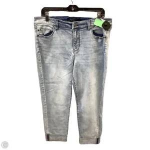 Jeans Cropped By Liverpool In Blue Denim, Size: 14