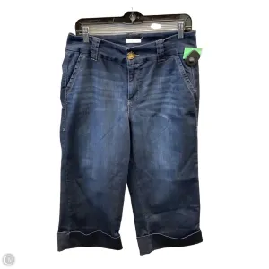 Jeans Cropped By Maurices In Blue Denim, Size: 14