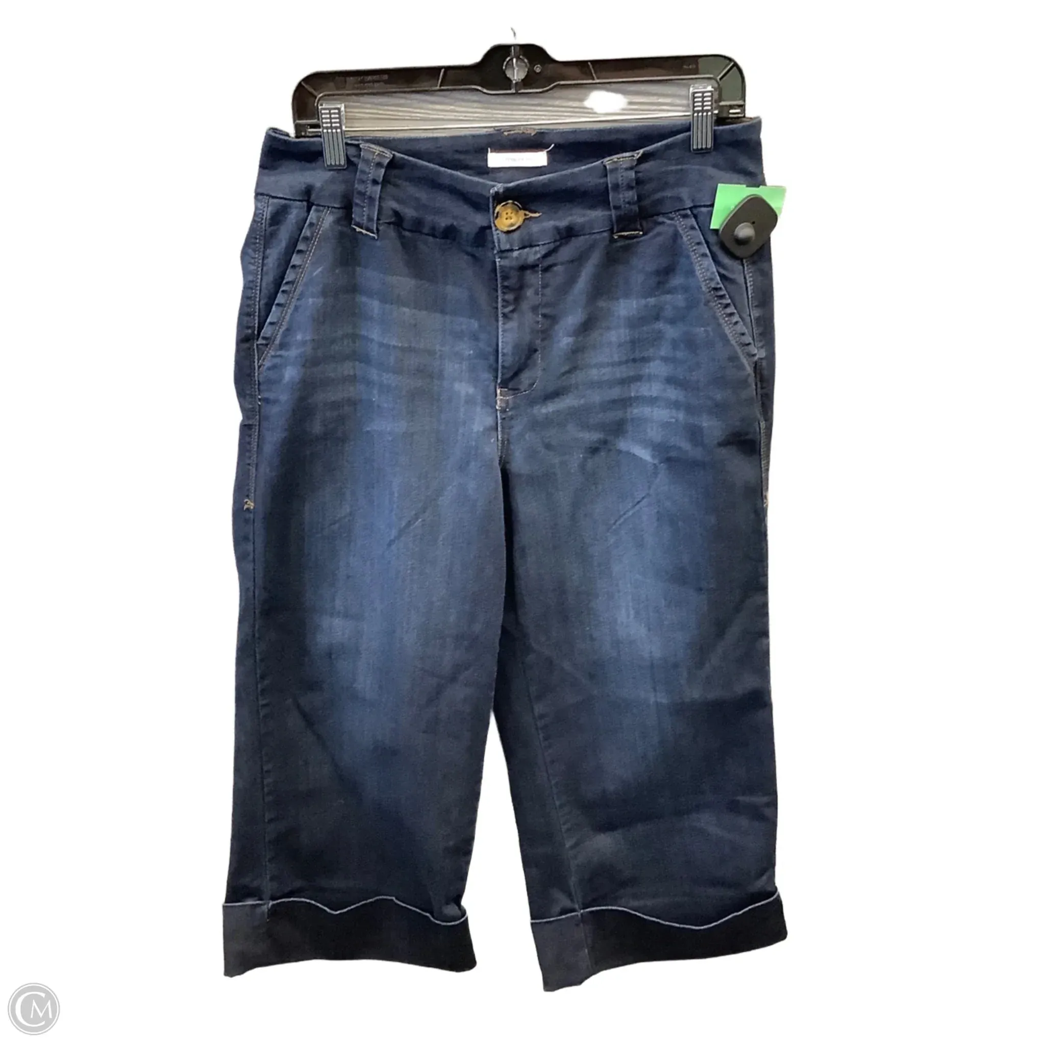 Jeans Cropped By Maurices In Blue Denim, Size: 14