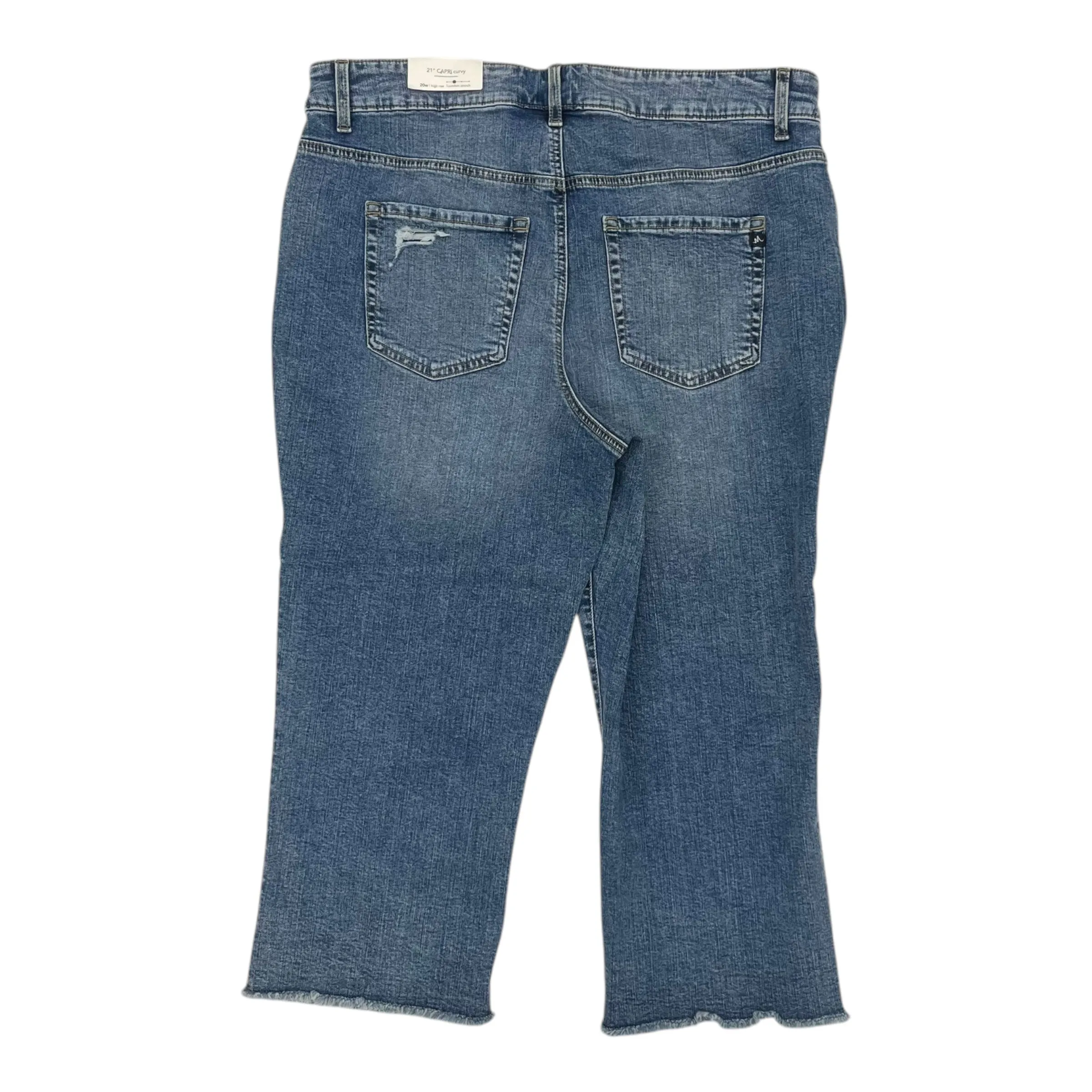 Jeans Cropped By Maurices In Blue Denim, Size:20