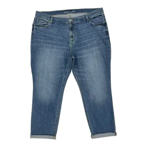 Jeans Cropped By Old Navy In Blue Denim, Size:18