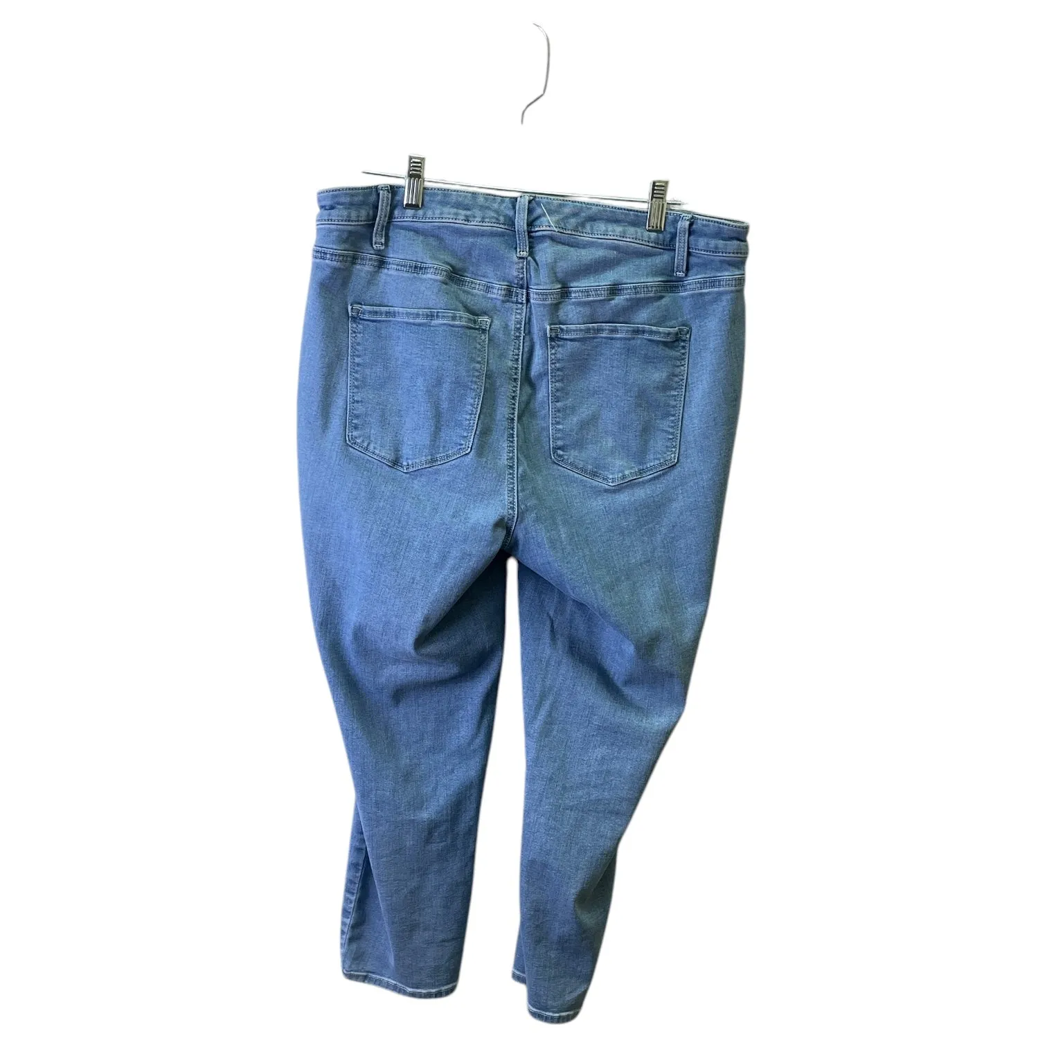 Jeans Cropped By Talbots In Blue Denim, Size:14