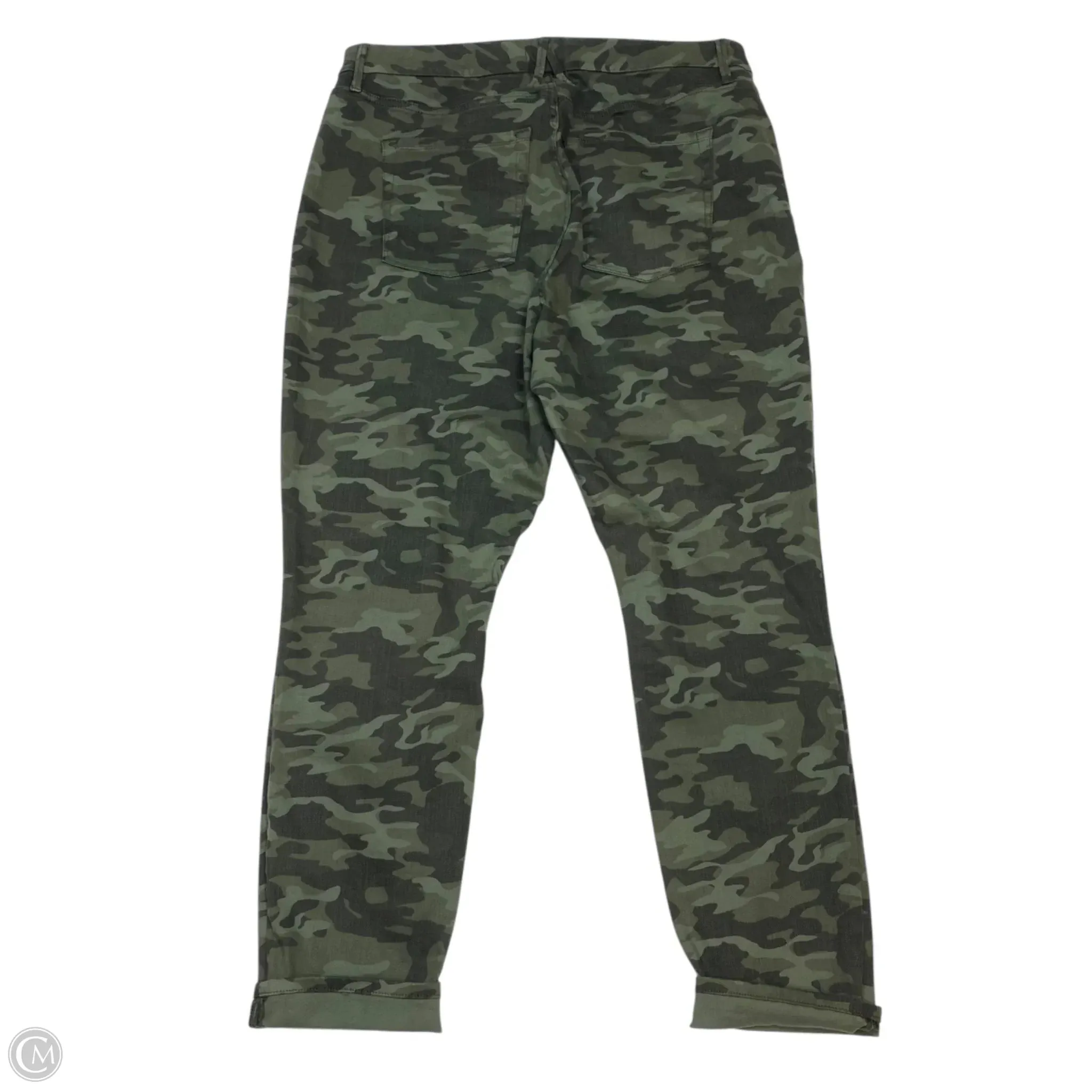 Jeans Designer By Good American In Camouflage Print, Size: 22