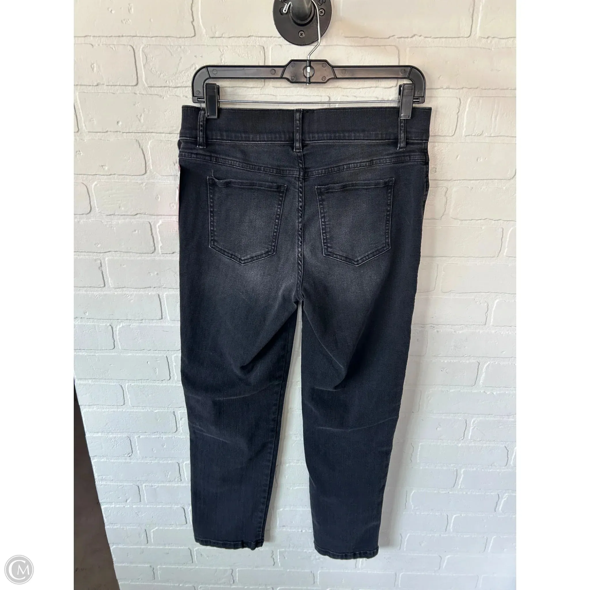 Jeans Jeggings By Spanx In Black Denim, Size: 8
