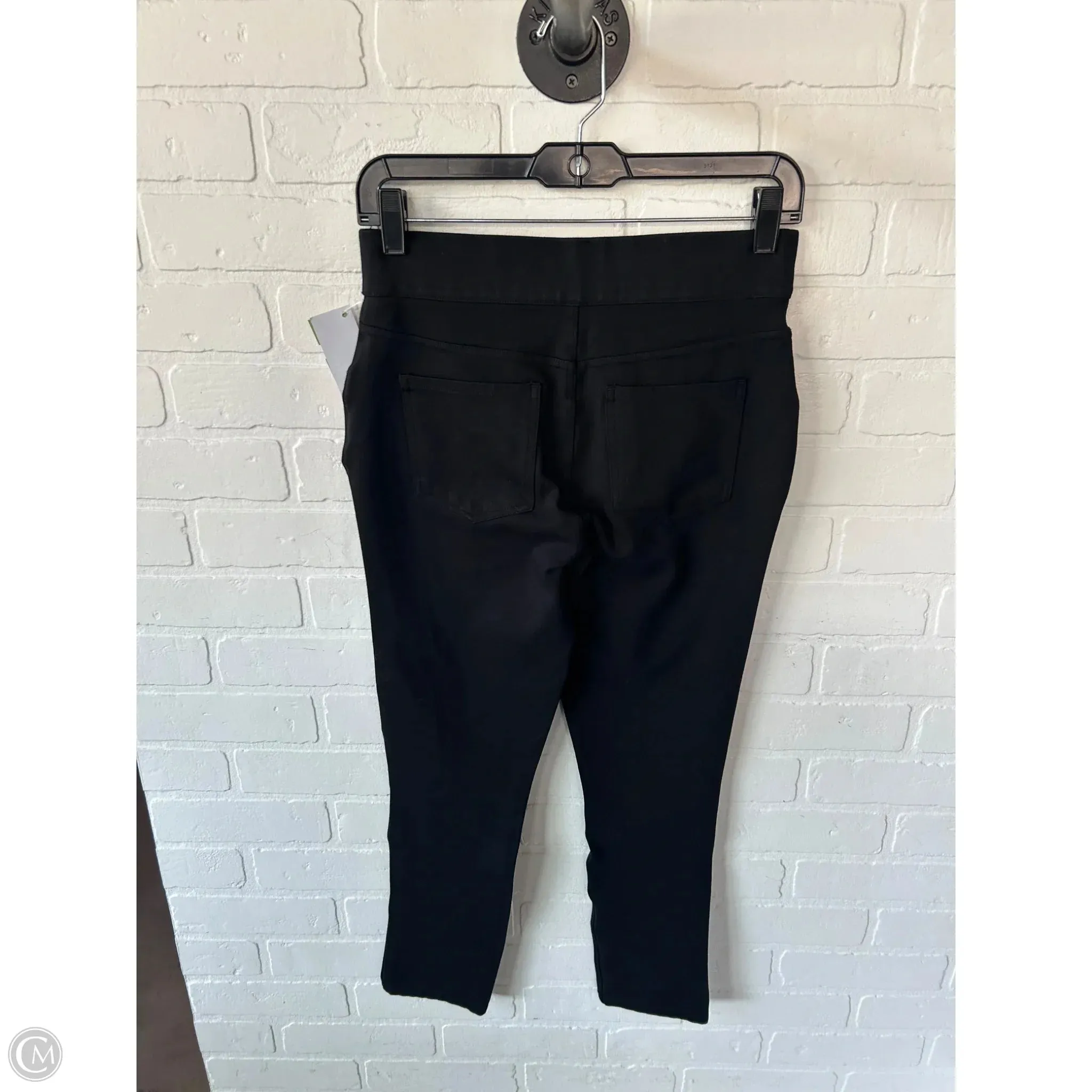 Jeans Jeggings By Spanx In Black Denim, Size: 8