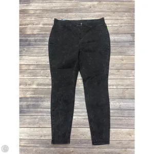 Jeans Jeggings By Terra & Sky In Black, Size: 14