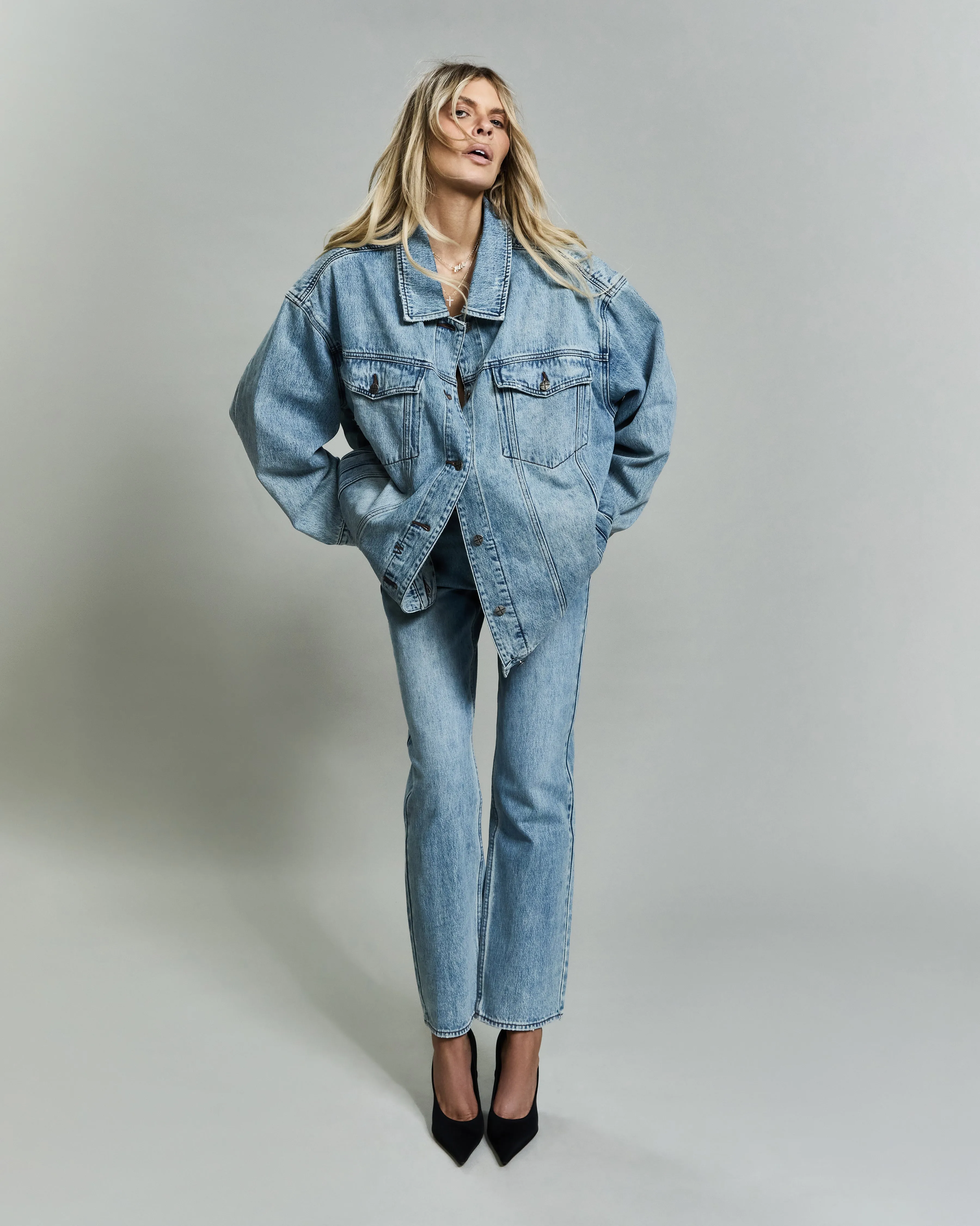 KSUPER OVERSIZED JACKET BABES BLUE