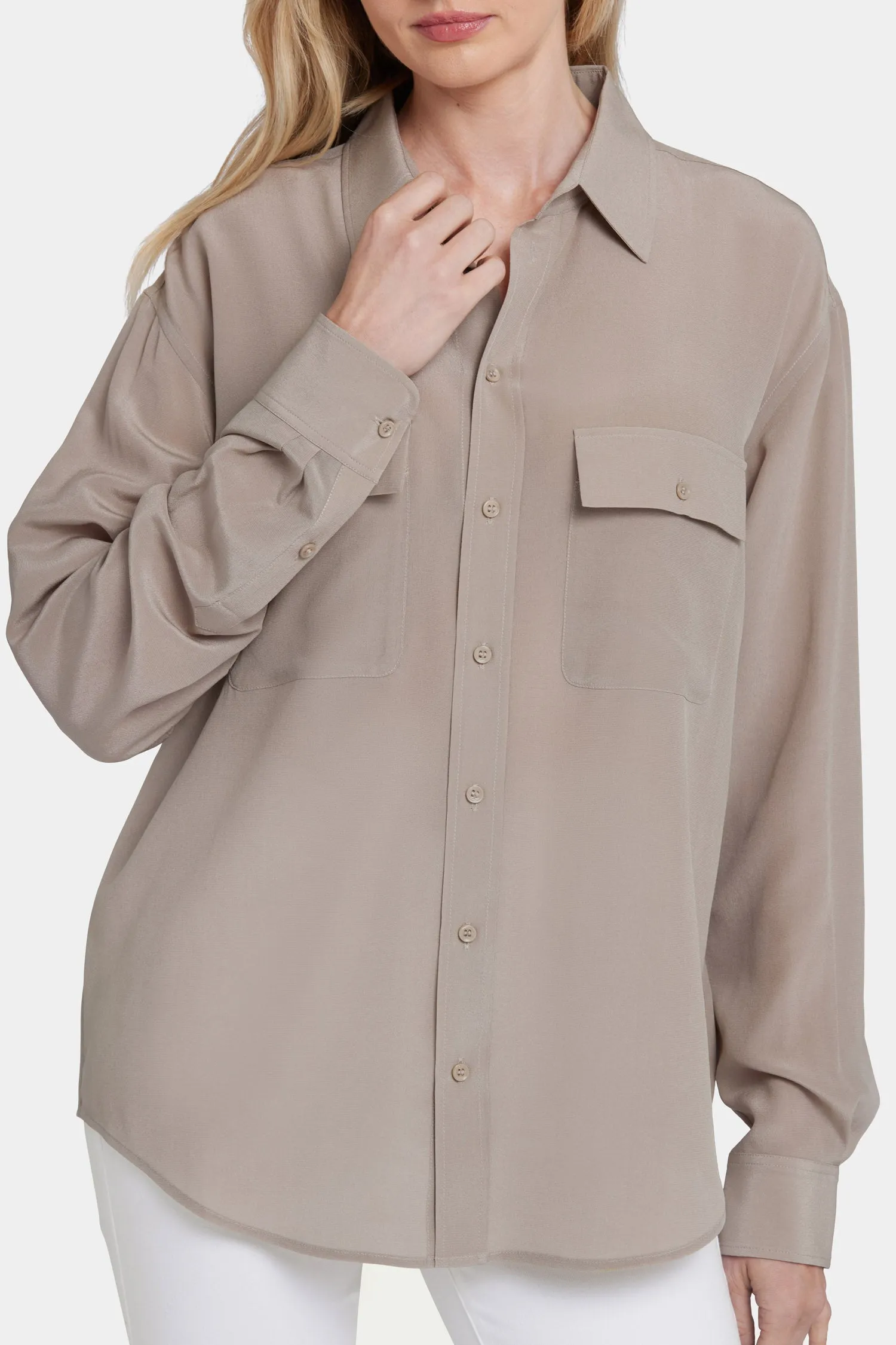 Lauren Silk Blouse - Saddlewood