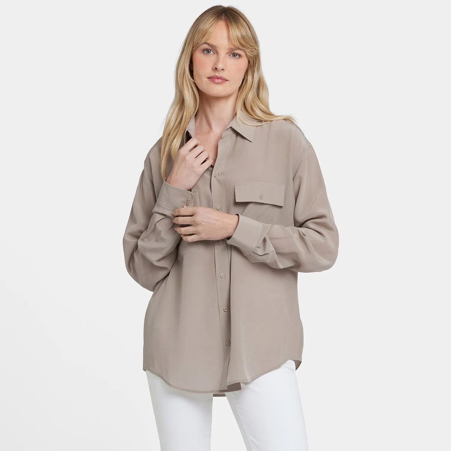 Lauren Silk Blouse - Saddlewood