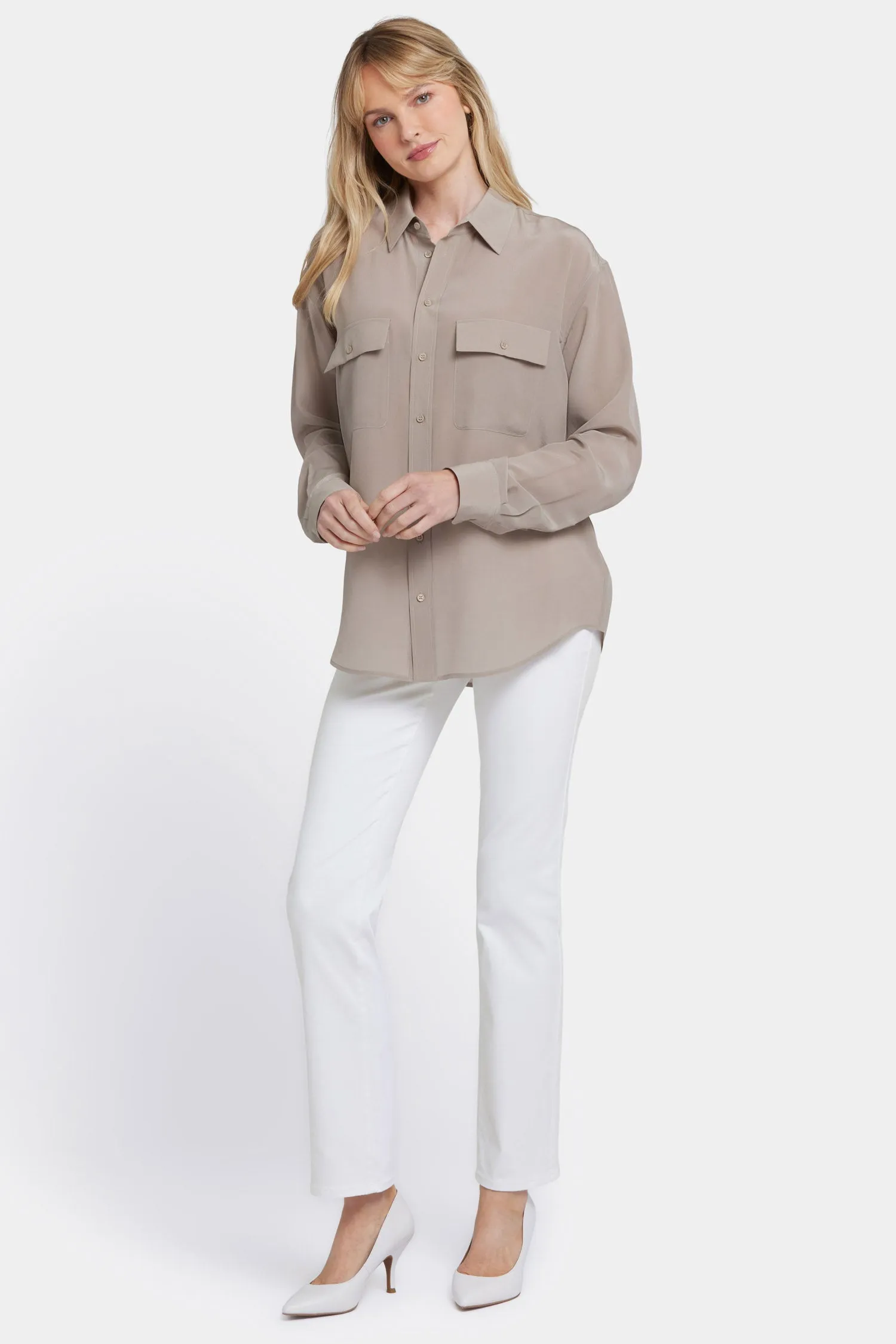 Lauren Silk Blouse - Saddlewood