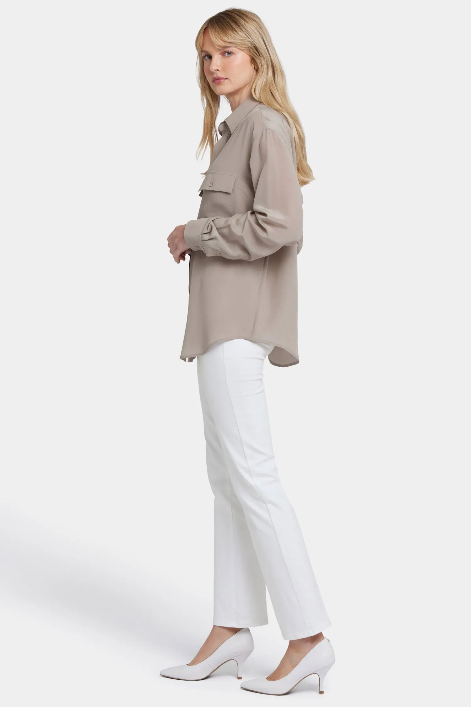 Lauren Silk Blouse - Saddlewood