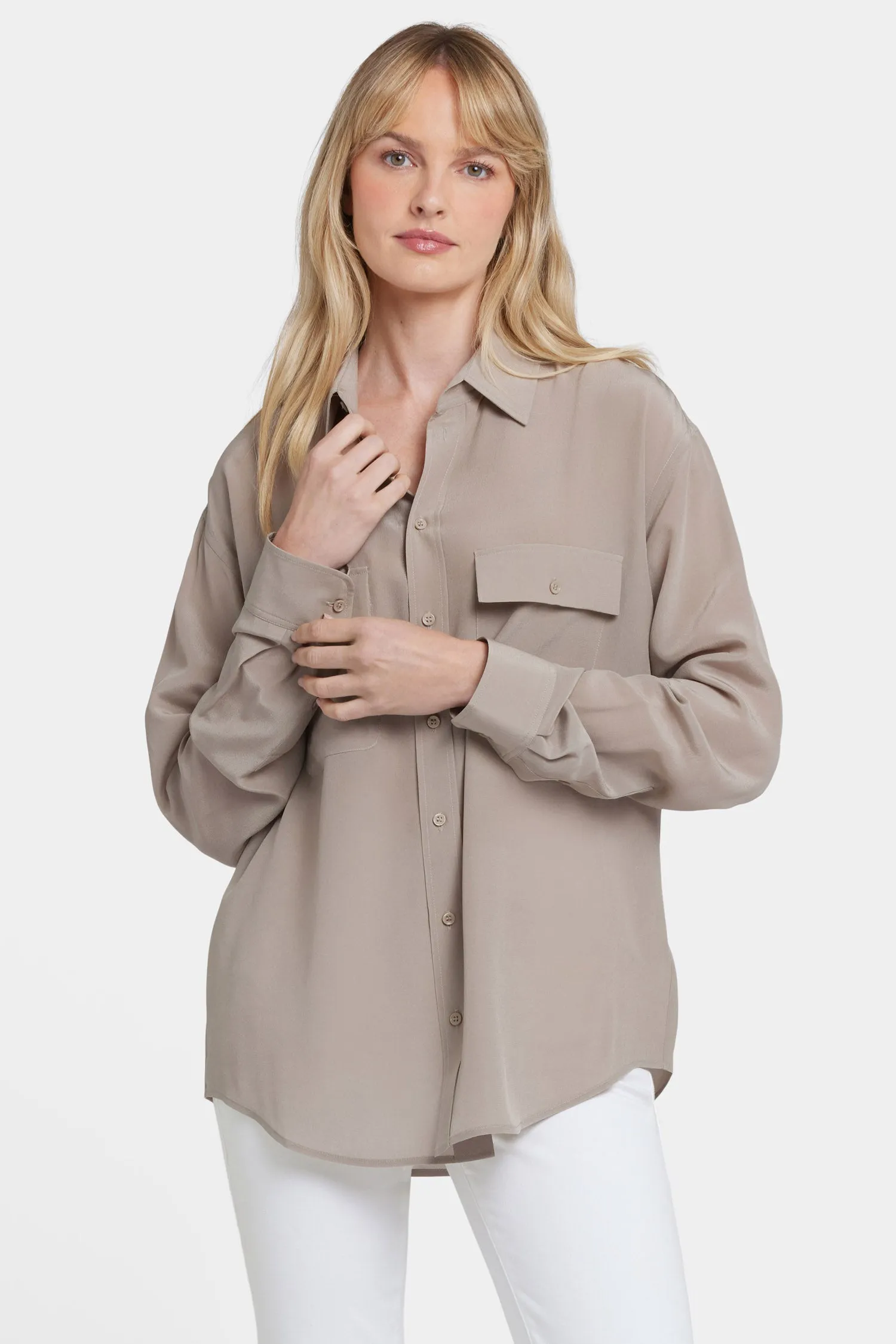 Lauren Silk Blouse - Saddlewood