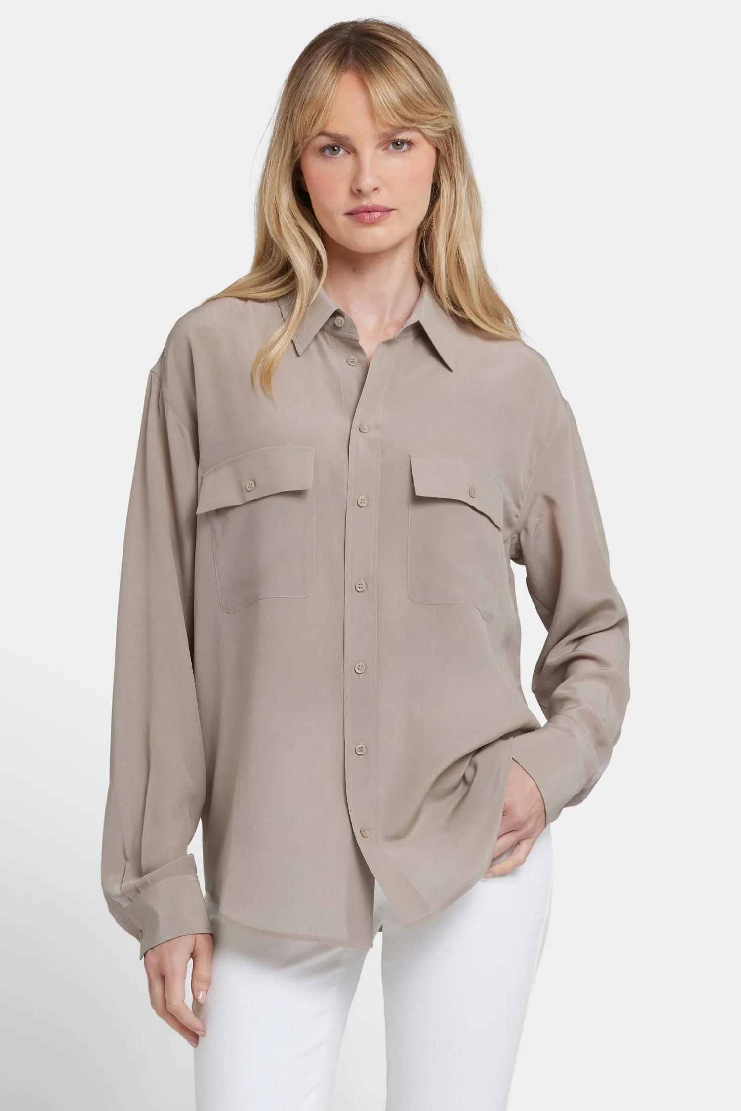 Lauren Silk Blouse - Saddlewood