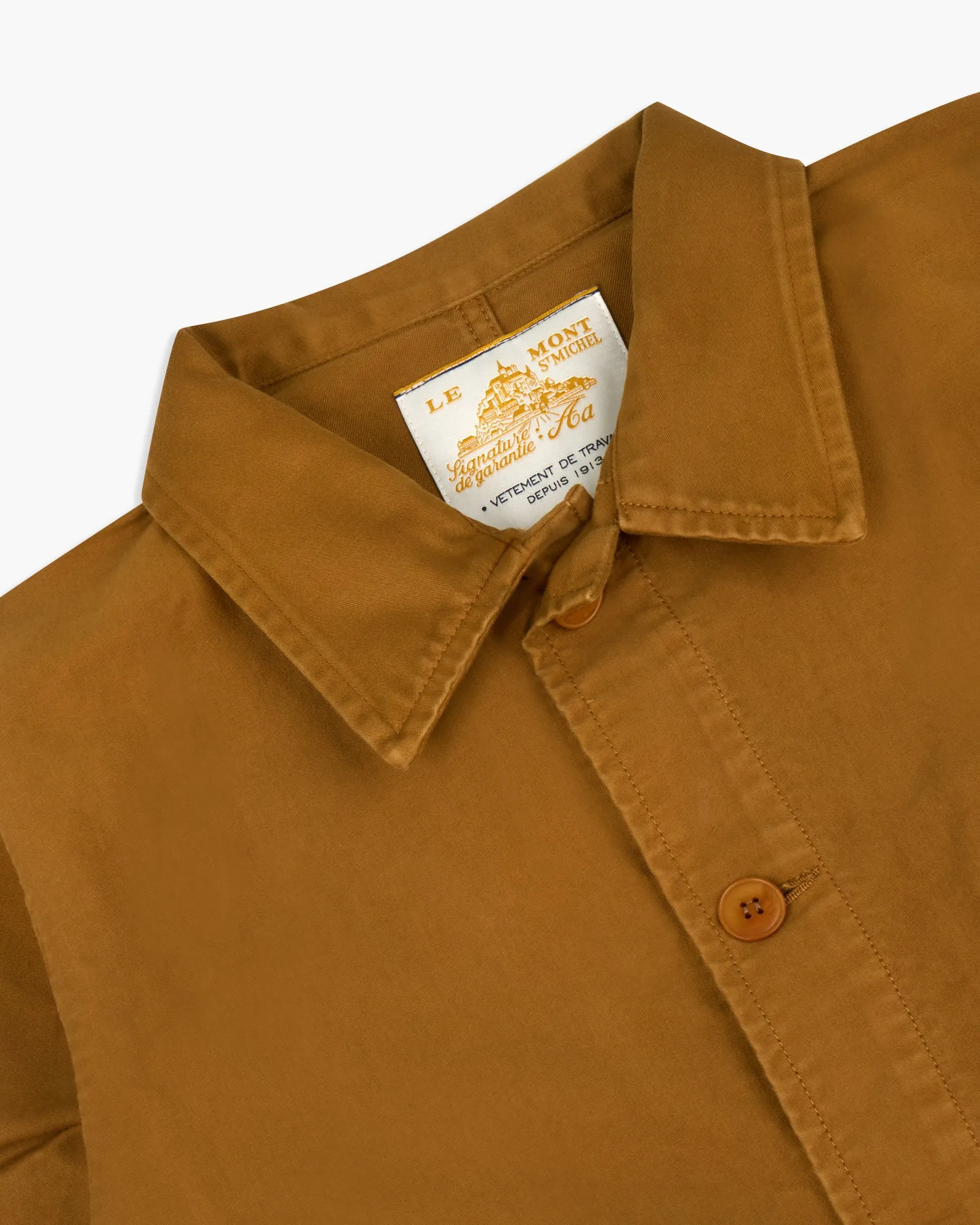 Le Mont St Michel Moleskin Authentic Work Jacket - Amber