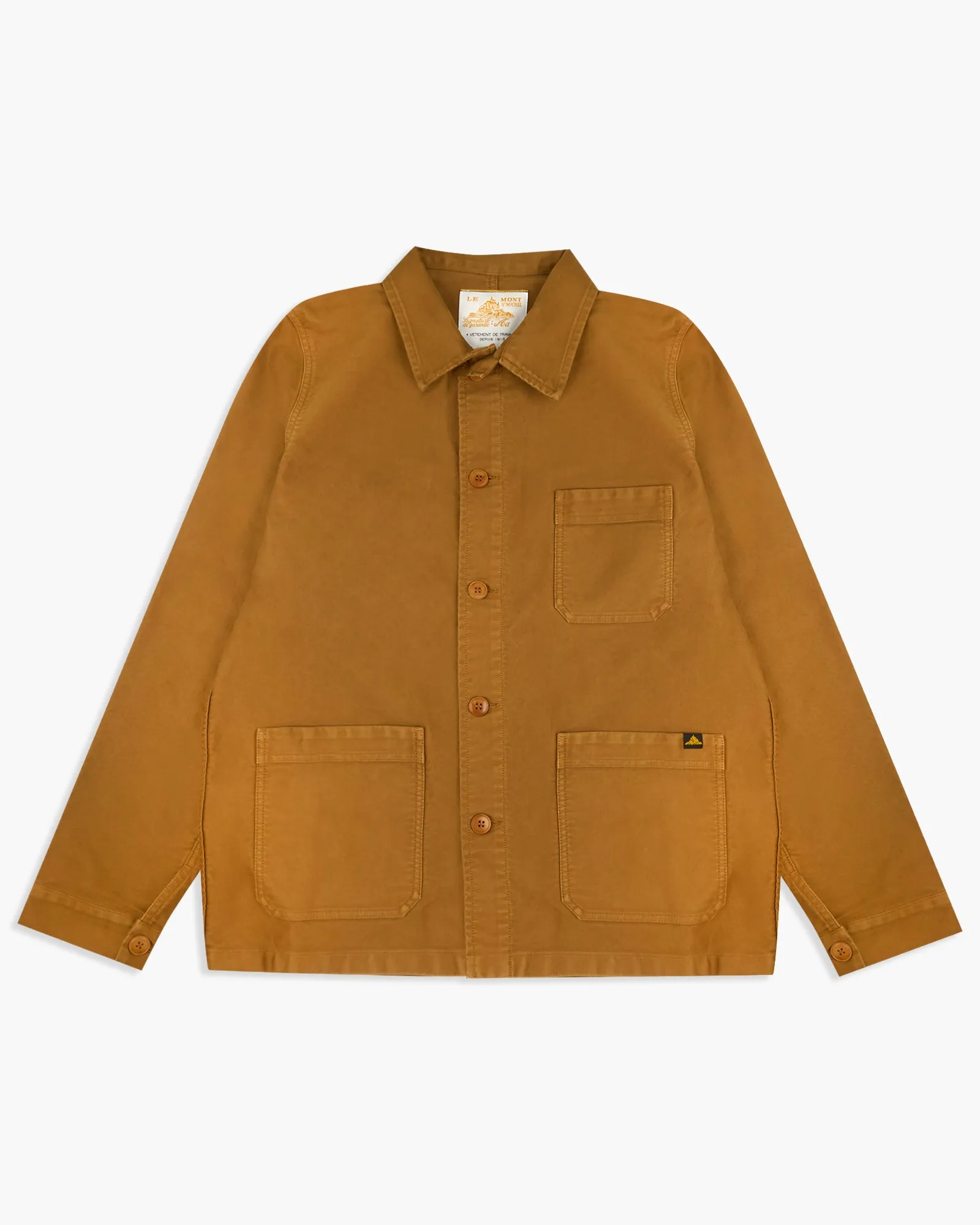 Le Mont St Michel Moleskin Authentic Work Jacket - Amber
