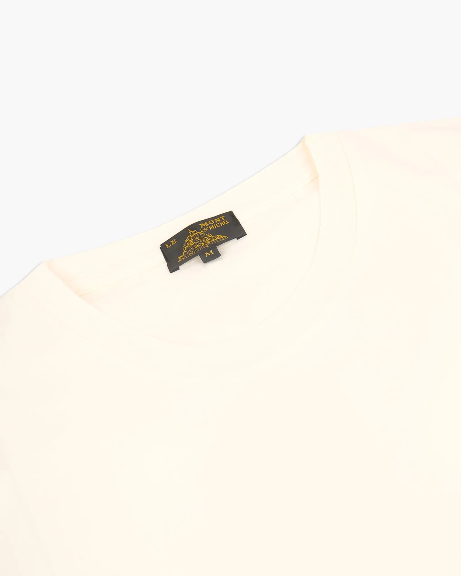 Le Mont St Michel Tobin Circular Knit Tee - Off White