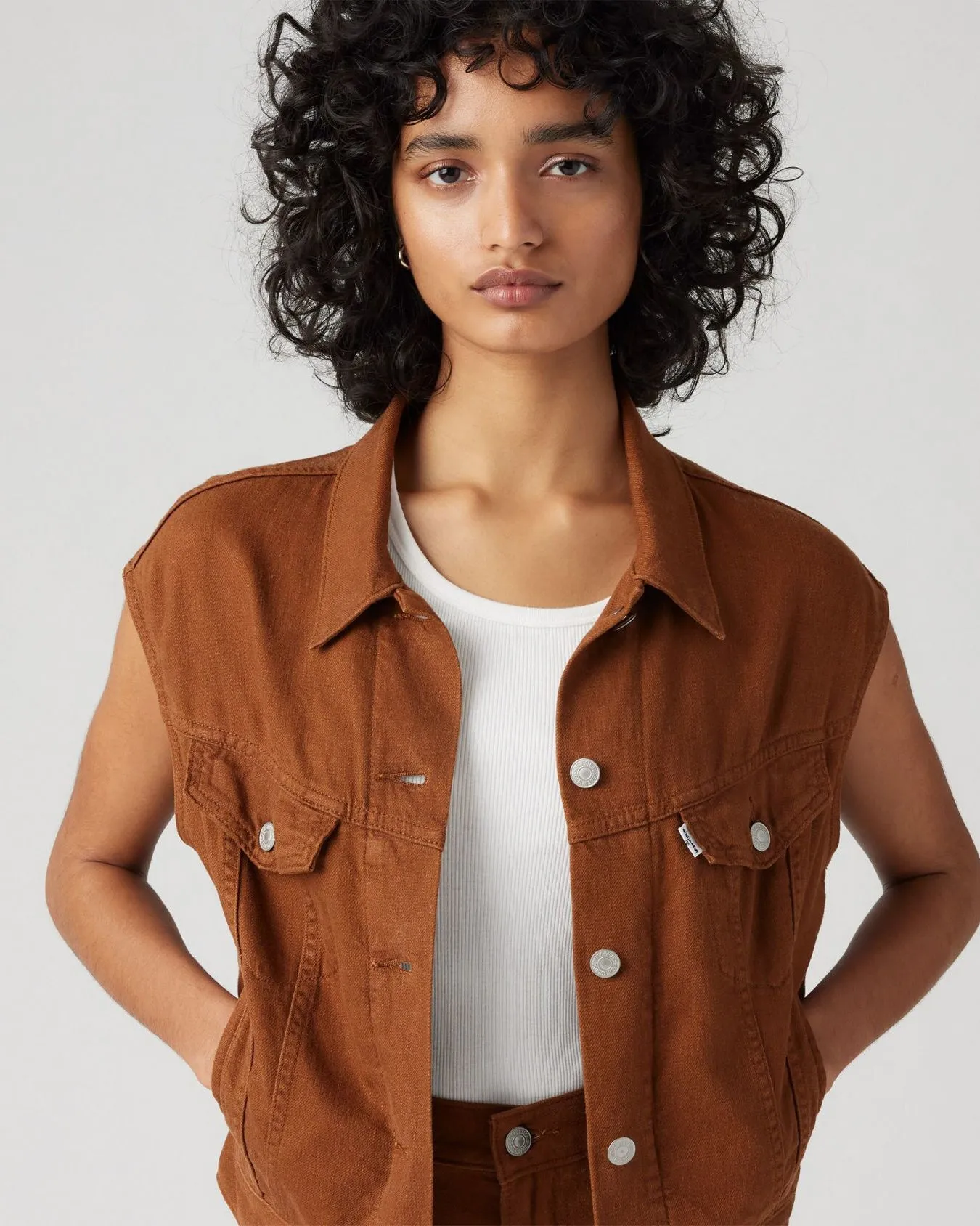 Levi's® Womens Shrunken 90's Vest - Sorrel Horse