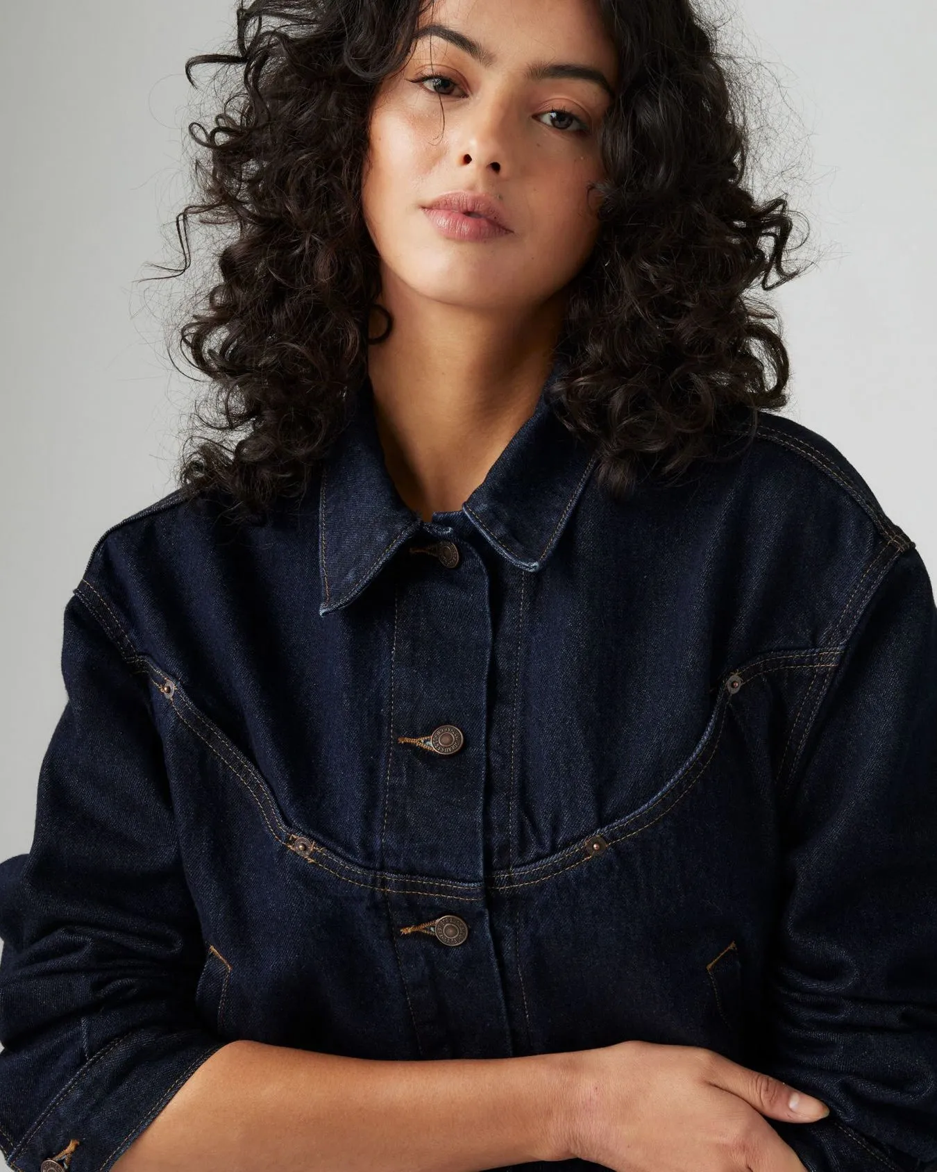 Levi's® Womens Shrunken Trucker Jacket - Dream Nice Dreams