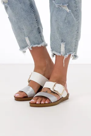 Los Cabos Doti Sandal Silver White