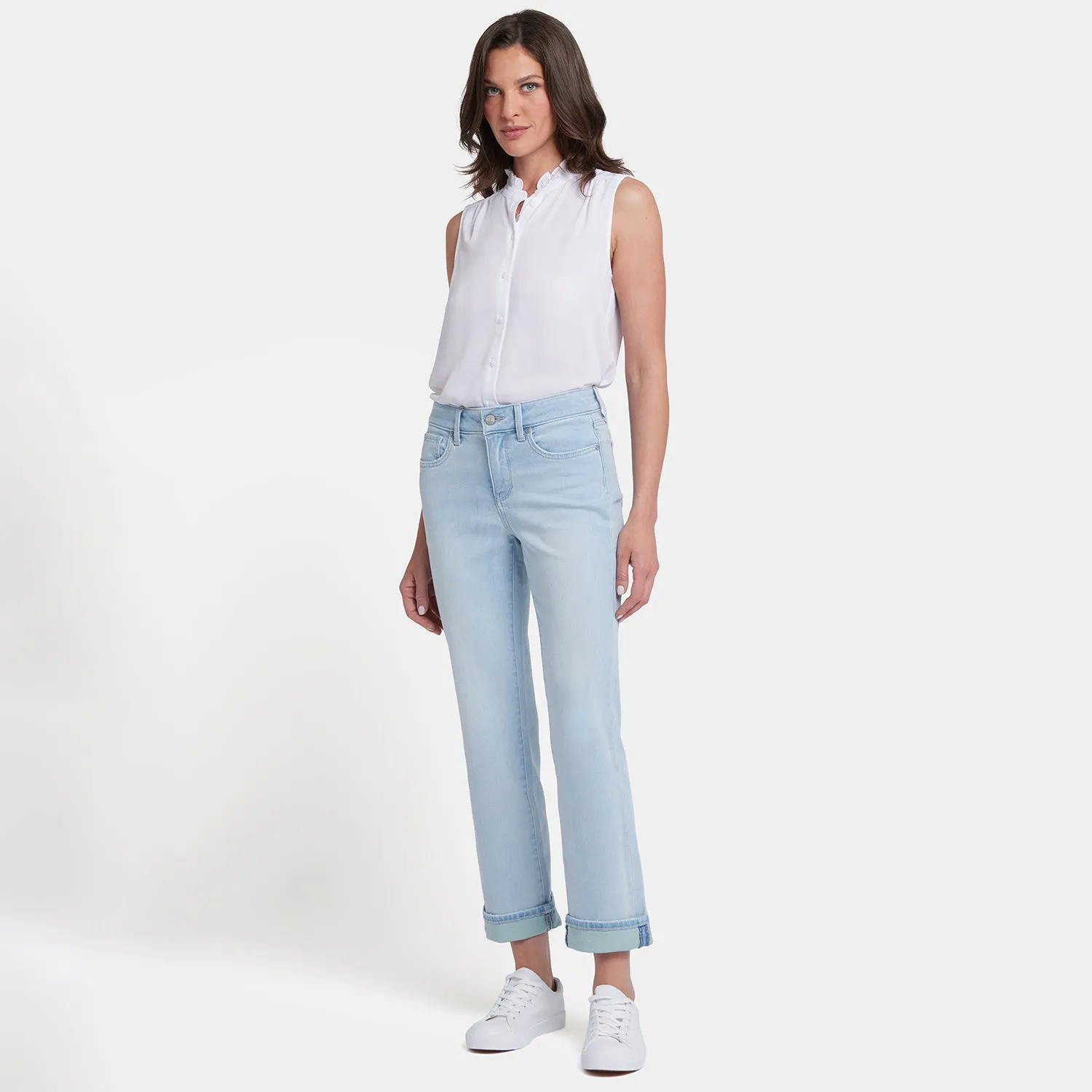 Marilyn Straight Ankle Jeans - Clear Waters