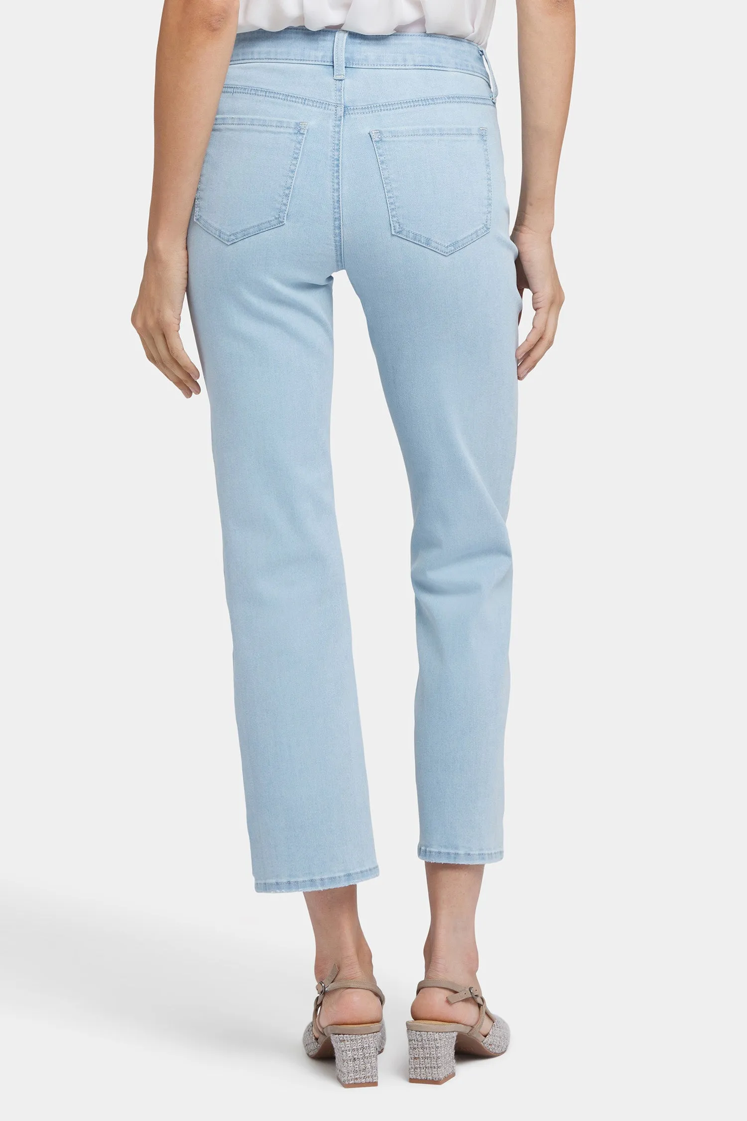 Marilyn Straight Ankle Jeans In Petite - Clear Waters