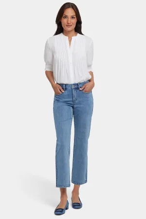 Marilyn Straight Ankle Jeans In Petite - Minorca Isle
