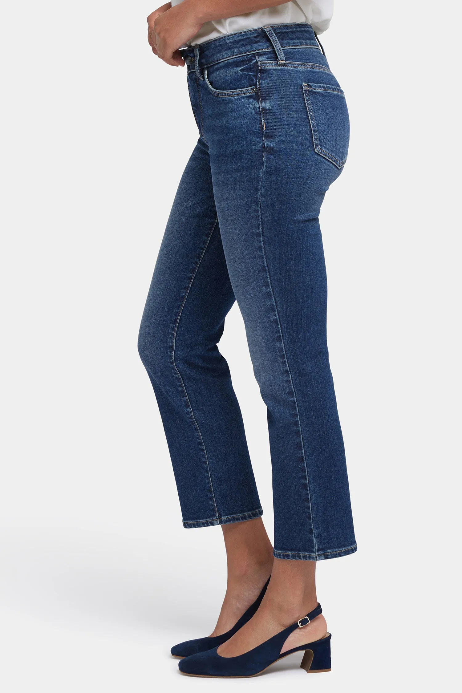 Marilyn Straight Ankle Jeans In Petite - Rio Rapids