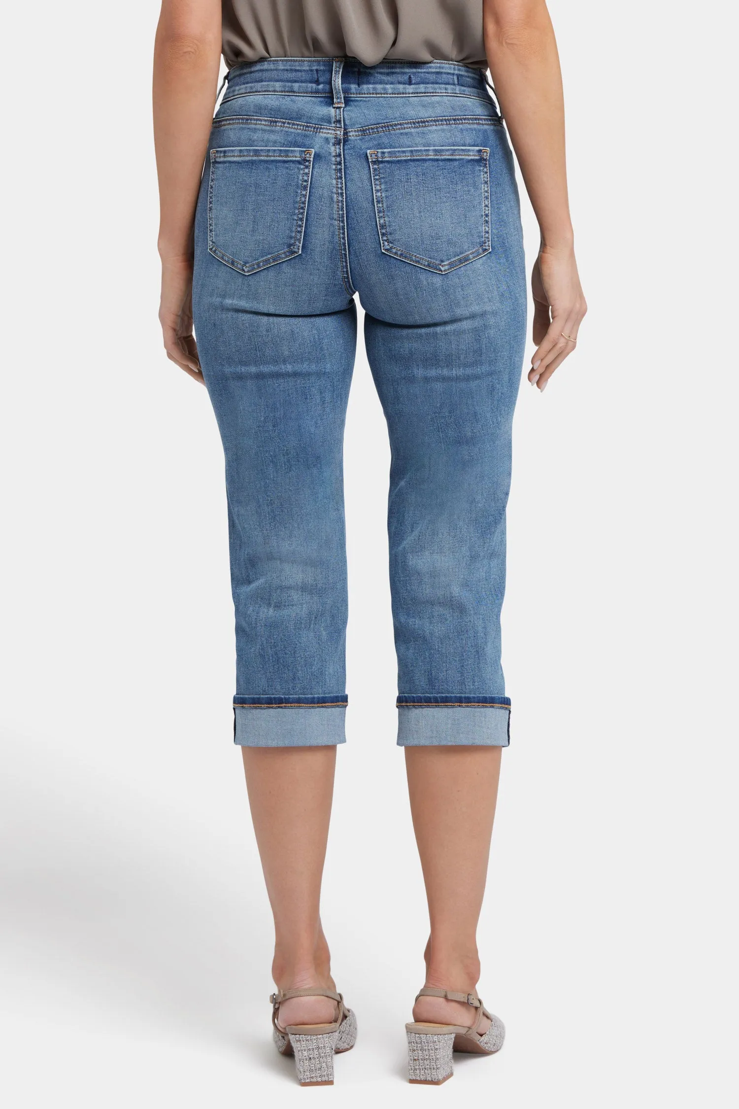 Marilyn Straight Crop Jeans - Majorca Bay