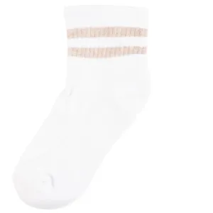 McCarren Tube Sock Quarter Length - Recycled Eco-Cotton Knit - Linen